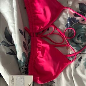 Cyn and Luca 2 piece  Vibrant Pink Bikini Top and bottom